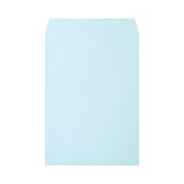 (まとめ) ハート 透けないカラー封筒 角2 100g／m2 パステルブルー XEP491 1パック（100枚） 人気の春夏 - 0