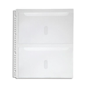 (まとめ) キングジム スキットマン 取扱説明書ファイル専用ポケット 2段タイプ A4タテ 2・4・30穴 2630PA 1パック(4枚) 【×30セット】 (代引不可)