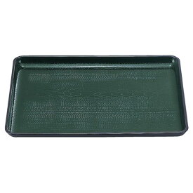 尺5 新木目会席盆/トレー 【グリーン天黒SL】 455mm×320mm×20mm 日本製 〔和食 レストラン 居酒屋 店舗 お店〕 (代引不可)