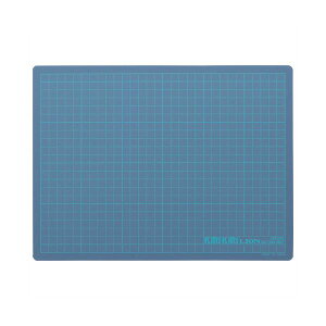 (まとめ) ライオン事務器 カッティングマットKIRIKIRI 再生PVC製 320×240×1.2mm ブルー CM-30K 1枚 【×10セット】 (代引不可)