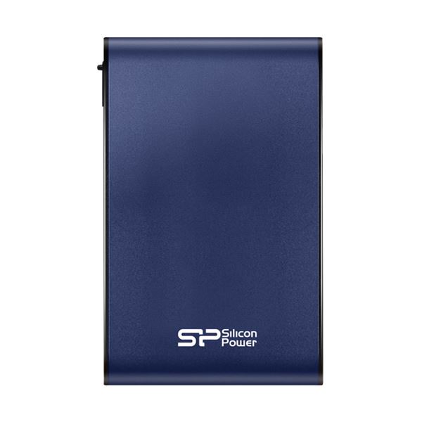 (まとめ）シリコンパワー ポータブルHDDArmor 1台【×3セット】 SP010TBPHDA80S3B ブルー 1TB A80 HDD・ファイル管理