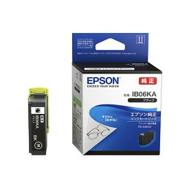 （まとめ）【純正品】 EPSON IB06KA インクカートリッジ ブラック【×5セット】