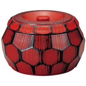 はつり亀甲丼/どんぶり鉢 【根来(内黒) A】 直径150mm×95mm 日本製 〔和食 レストラン 店舗 お店〕 (代引不可)