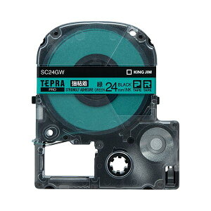 (�܂Ƃ�) �L���O�W�� �e�v�� PRO �e�[�v�J�[�g���b�W ���S�� 24mm �΁^������ SC24GW 1�� �y×10�Z�b�g�z (����s��)