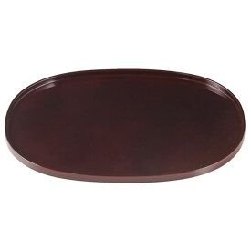尺3 小判盆/トレー 【溜毘沙門天】 395mmmm×295mmmm×17mm 日本製 〔和食 レストラン 居酒屋 店舗 お店〕 (代引不可)
