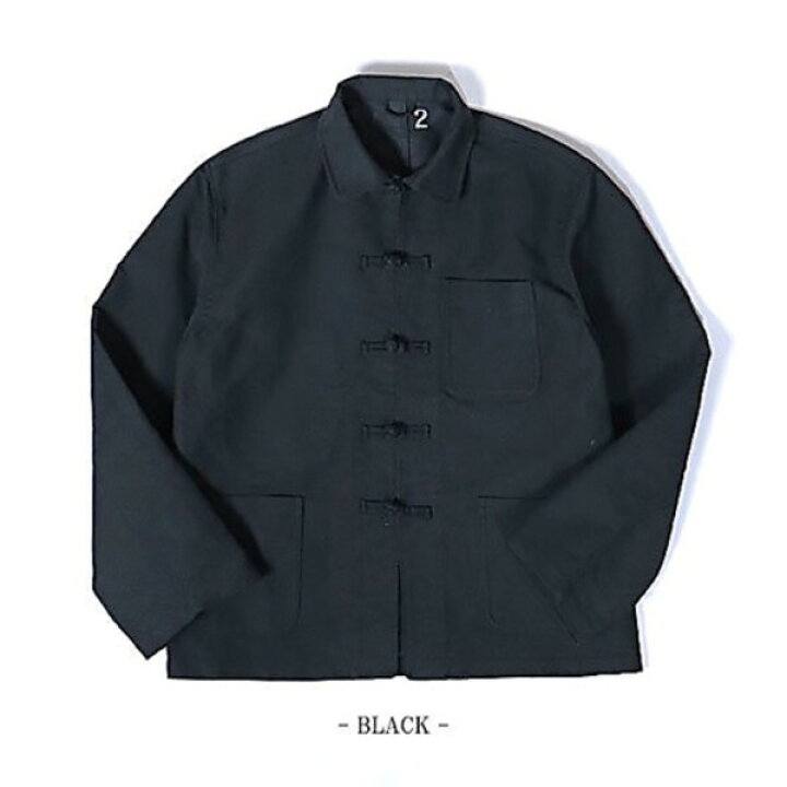楽天市場】モールスキンチャイナジャケット ブラック 2（Lサイズ） (代 