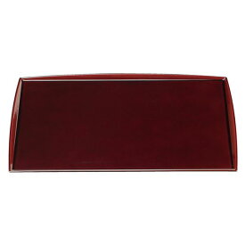 尺4 わたらせ盆/トレー 【溜毘沙門天塗】 425mm×305mm×13mm 日本製 〔和食 レストラン 店舗 お店〕 (代引不可)