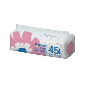 TANOSEE ゴミ袋 コンパクト 透明45L 1セット（600枚：50枚×12パック） (代引不可)