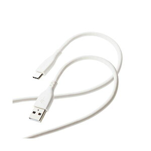 GR Ȃ߂炩USB Type-CP[u(FؕiAA-C) 1.0m zCg MPA-ACSS10WH (s)