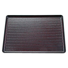 尺3 竹アジロ長手盆/トレー 【曙SL】 394mm×310mm×20mm 日本製 〔和食 レストラン 居酒屋 店舗 お店〕 (代引不可)