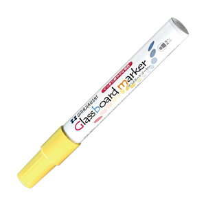 (まとめ)馬印 グラスボードマーカー イエローBGB-Y 1本【×20セット】 (代引不可)