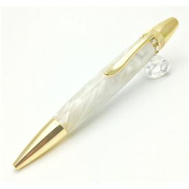 日本製 スワロフスキー ボールペン/文房具 【ホワイト】 パーカータイプ 芯：0.7mm 文具 オフィス用品 『Acrylic』 (代引不可)