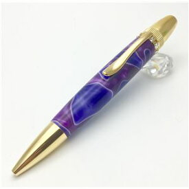 日本製 スワロフスキー ボールペン/文房具 【パープル】 パーカータイプ 芯：0.7mm 文具 オフィス用品 『Acrylic』 (代引不可)