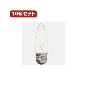 �i�܂Ƃ߁jYAZAWA �V�����f���A�� C37 E26 60W �N���A10�Z�b�g C372660CX10�y×2�Z�b�g�z (����s��)
