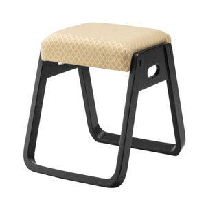 スタッキング スツール オットマン 幅38cm オレンジ 木製 リビング 座敷 和室 客室 応接 店舗 冠婚葬祭 (代引不可)