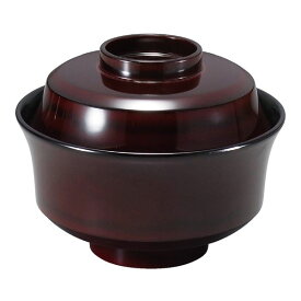 新4寸新 天竜寺椀/お椀 【溜 TA】 直径121×高さ99(66)mm 日本製 食洗機対応 〔和食 レストラン 店舗 お店〕 (代引不可)