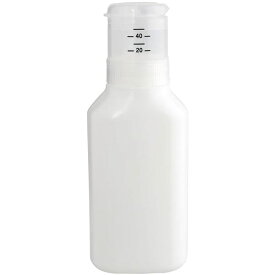詰め替えボトル 600ml ホワイト 5個セット シール付き 押して計量 液体洗剤 柔軟剤 漂白剤 洗濯用品 ランドリー用品 (代引不可)
