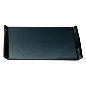 尺2 ウエーブトレー/おぼん 【黒パールSL】 365×270×28mm ノンスリップ 日本製 〔和食 レストラン 店舗 お店〕 (代引不可)