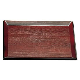 尺5 利休盆/トレー 【溜】 456mm×332mm×18mm 日本製 〔和食 レストラン 居酒屋 店舗 お店〕 (代引不可)