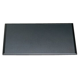 尺2 雲流両面長手盆/トレー 【黒パールSL/朱天黒】 360×281×8mm 日本製 〔和食 レストラン 居酒屋 店舗 お店〕 (代引不可)