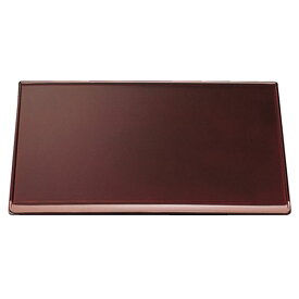 尺2 雅卓上敷盆/トレー 【溜毘沙門天 SL】 360×273×11mm 日本製 〔和食 レストラン 居酒屋 店舗 お店〕 (代引不可)