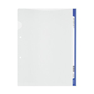 (まとめ)コクヨ ファイリングホルダー<カラーバー> 2穴あき・ロング見出しカード付き A4 青 フ-GHL750B 1セット(5冊)【×10セット】 (代引不可)