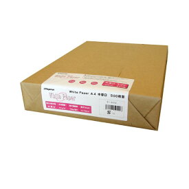 (まとめ) 長門屋商店 ホワイトペーパー A4 中厚口 70kg ナ-502 1冊(500枚) 【×5セット】 (代引不可)