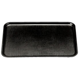 尺5 耐熱新布目長手盆/トレー 【黒SL】 450mm×320mm×15mm 日本製 食洗機対応 〔和食 レストラン 居酒屋 店舗 お店〕 (代引不可)