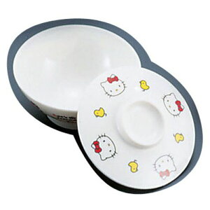 台和 メラミンお子様食器「ニューキティ」 蓋付飯碗(ギンガム) RMSA4