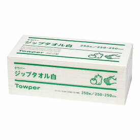 タウパー ジップ 白 (1ケース12束入)(代引不可)【送料無料】