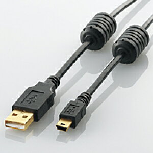 [ELECOM(�G���R��)] �t�F���C�g�R�A�t��USB2.0�P�[�u��[3.0m] U2C-MF30BK(������s��)
