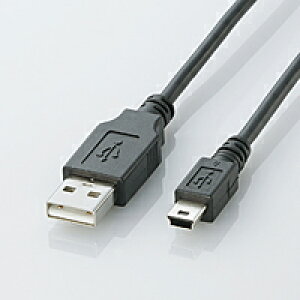 [ELECOM(�G���R��)] USB2.0�P�[�u���imini-B�^�C�v�j[1.5m] U2C-M15BK(������s��)