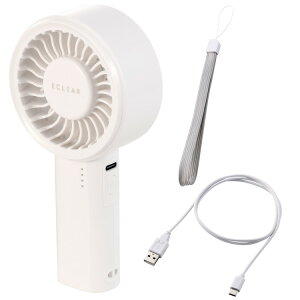 �n���f�B�t�@�� �g�ѐ�@ �R���p�N�g �啗�� 5�i�K���� USB Type-C�[�d �������SOFF �n���h�X�g���b�v�t�� �z���C�g FAN-U261WH(����s��)�y���������z