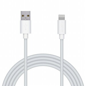 �G���R�� iPhone�P�[�u�� ���C�g�j���O�P�[�u�� 2m iPad iPod �f�[�^�ʐM �[�d USB-A Lightning MPA-UAL20WH(����s��)