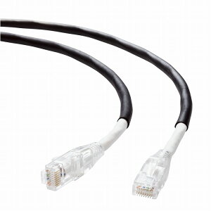 �G���R�� ELECOM LAN�P�[�u�� CAT6A 30m ���O�p PoE++ �Ή� ���� 10Gbps �X�g���[�g �ό� �J�E�����ɋ��� �C�[�T�l�b�g�P�[�u�� RJ45 RoHS�w�ߏ��� �u���b�N(����s��)�y���������z
