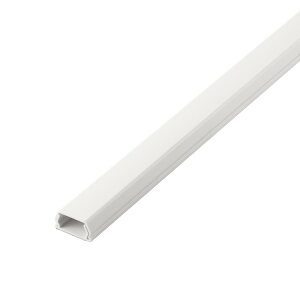 配線カバー 壁用 モール (長さ1m×幅26mm) フラット 設置用テープ付き LANケーブル 電源コード アンテナケーブル 各種ケーブル ホワイト LD-GAF3MWH(代引不可)