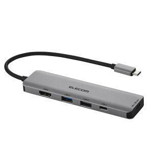 USB Type-C hbLOXe[V 5-in-1 4K HDMI PD[d MacBook Pro Air PCΉ Vo[ DST-050BP1SV(s)y[֔zzyz