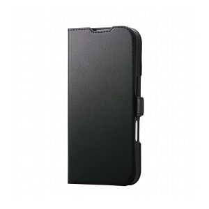 �G���R�� ELECOM iPhone 17 �P�[�X ���U�[ �蒠�^ �}�O�l�b�g �Ռ��z�� MAGKEEP ���͋z�����C�����X�[�d�Ή� �X�g���b�v�z�[���t �X�^���h�@�\�t �u���b�N PM-A25APLFMGBK(����s��)�y���[���֔z���z�y