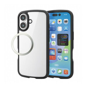 GR ELECOM iPhone 17 P[X nCubh Ռz y ^ CzΉ^XebJ[t Xgbvz[t Xgbvz[V[gt wʃKX ubN PM-A25ATSLFCGBK(s)