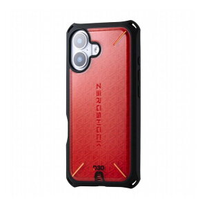 �G���R�� ELECOM iPhone 17 �P�[�X �n�C�u���b�h D3O(R) ���Ռ��ی� �X�g���b�v�z�[���t �t�B�����t ZEROSHOCK ���b�h PM-A25AZEROD3RD(����s��)�y���������z