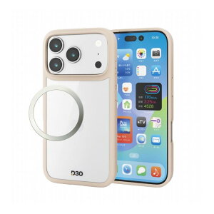 エレコム ELECOM iPhone 17 Pro ケース ハイブリッド D3O(R) 超衝撃保護 磁気吸着対応メタルステッカー付 ストラップホール付 ベージュ PM-A25CD3OFCBE(代引不可)【メール便配送】【送料無料】