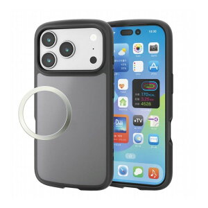 GR ELECOM iPhone 17 Pro P[X nCubh Ռz y ^ CzΉ^XebJ[t Xgbvz[t Xgbvz[V[gt }bgubN PM-A25CTSLFCBKM(s)y