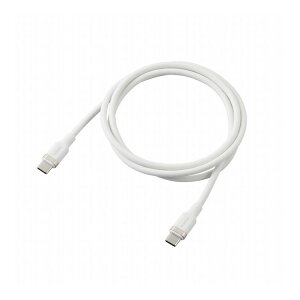 GR ELECOM USB Type-C P[u ( C to C ) 1m PD 100W }[d VRf y Type C |[g MacBook iPhone Android Galaxy Pixel iPad Ή z zCg MPA-CC5PSSA10WH(s)y[֔zzy