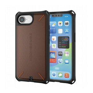 GR ELECOM iPhone 16e P[X nCubh Jo[ fD3O ϏՌ Xgbvz[t tBt ZEROSHOCK ubN PM-A25SZEROD3BK(s)yz