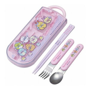 すみっコぐらし えびてんアイドル 銀イオン子供用 キッズ トリオセット 箸 お箸 スプーン フォーク TACC2AG キャラクター キャラ かわいい skater スケーター