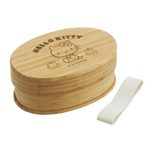 サンリオ sanrio ハローキティ 竹製 ランチ ボックス 600ml 弁当箱 ランチボックス ランチ 1段 一段 和風 シンプル 小判型 仕切り付 BWLB6 BWLB6 キャラクター スケーター skater【送料無料】