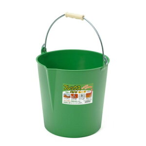 田中文金属 フレックスバケツ強化型 15L 緑 TB-FLGR15(代引不可)
