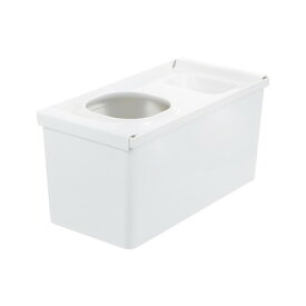 リッチェル トトノ 引き出し用 レジ袋収納ボックスR ホワイト #110024(代引不可)【送料無料】