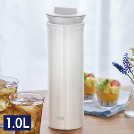 サーモス THERMOS ステンレスボット 1.0L ホワイト TTD-1000 WH ポット スリム 卓上 ピッチャー【送料無料】