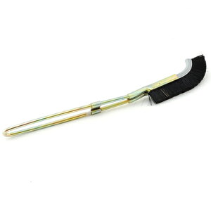 大工道具・砥石・ペーパーのチャンネルブラシNO.41。つや出し・接着剤の塗布。動物毛は革製品・メッキ製品の手入れに最適です。木目出しや革ツヤ出し、水廻り作業に使えます。